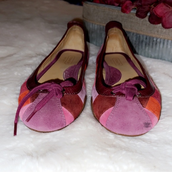 COACH Jenilee Patchwork Suede Flat - Picture 5 of 10